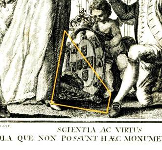 Recorte: pormenor da gravura Scientia Ac Virtus (Ilustra��o 3, supra).