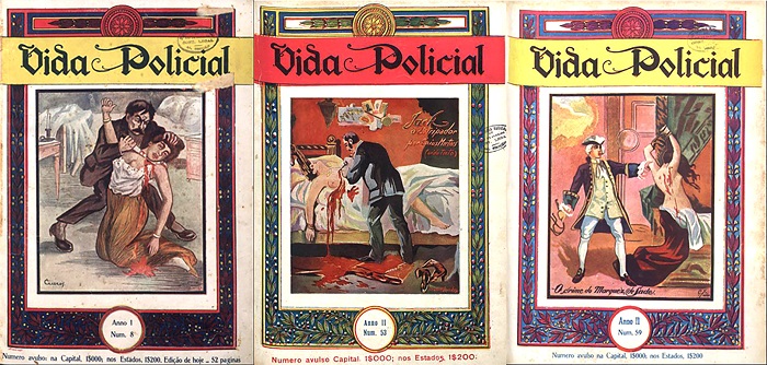 Montagem com capas da revista agrupadas pela autora