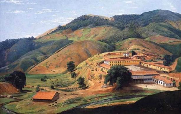 Johann Georg Grimm. Fazenda do Recreio em Bemposta, 1886. �leo sobre Tela 81,9 x 124,3cm. Cole��o particular. Fotografia de Vicente de Mello. Fonte: LEVY, 2010, p. 16.