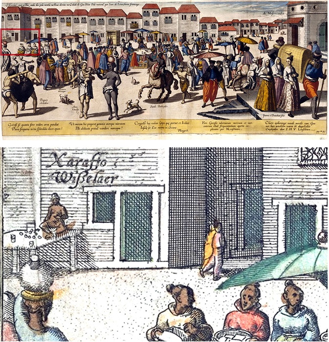 Os sarrafos na Rua Direita de Goa