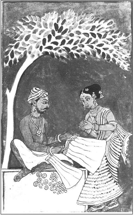 O sarrafo, cambista de moedas nas Índias