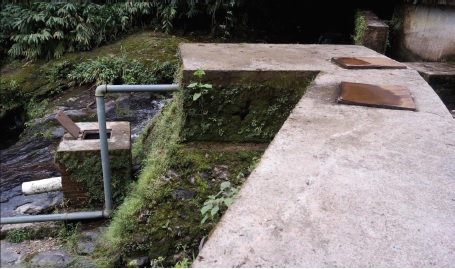 Captación
del sistema de agua industrial de Cuetzalan.