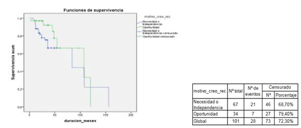 Supervivencia y motivo por el que se creó la empresa