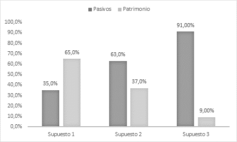 Estructura de financiación de la cooperativa Cooautónoma Año 2013