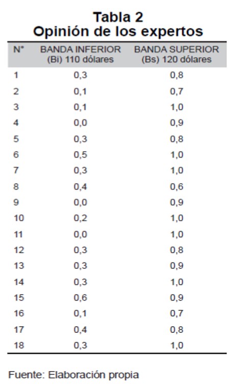 Opinin de los expertos