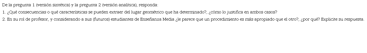– Preguntas al profesor.