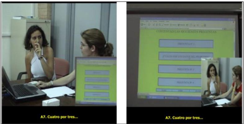 – Fotogramas de los videos para la toma de datos