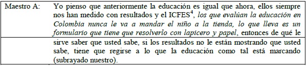 Reflexiones del maestro A y la maestra I.