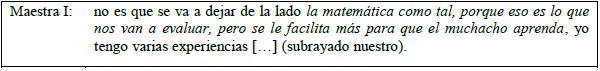 Reflexiones de la maestra I.