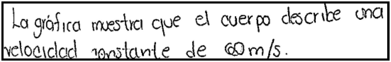 Descripci&oacute;n escrita utilizado por E1 para describir la gr&aacute;fica dada en el problema