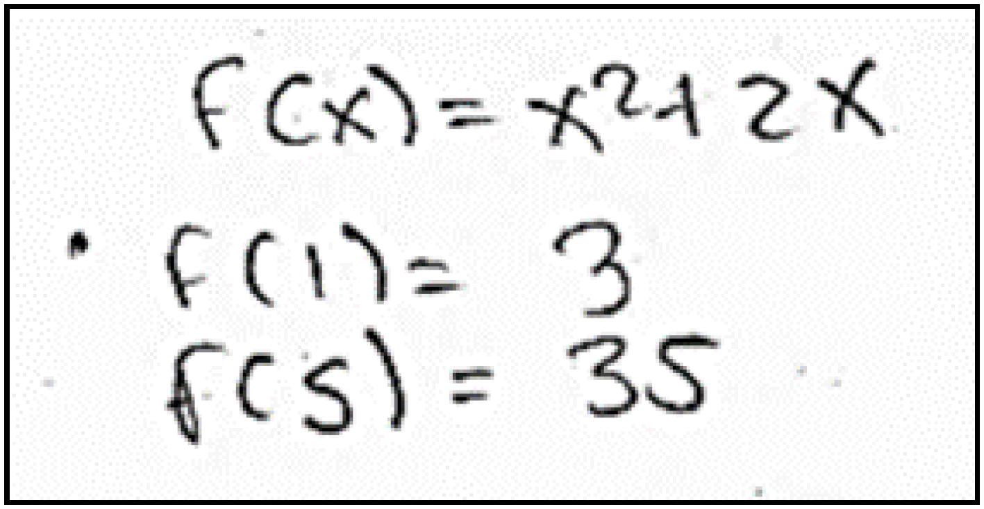 Utilizando f(x) como procedimiento