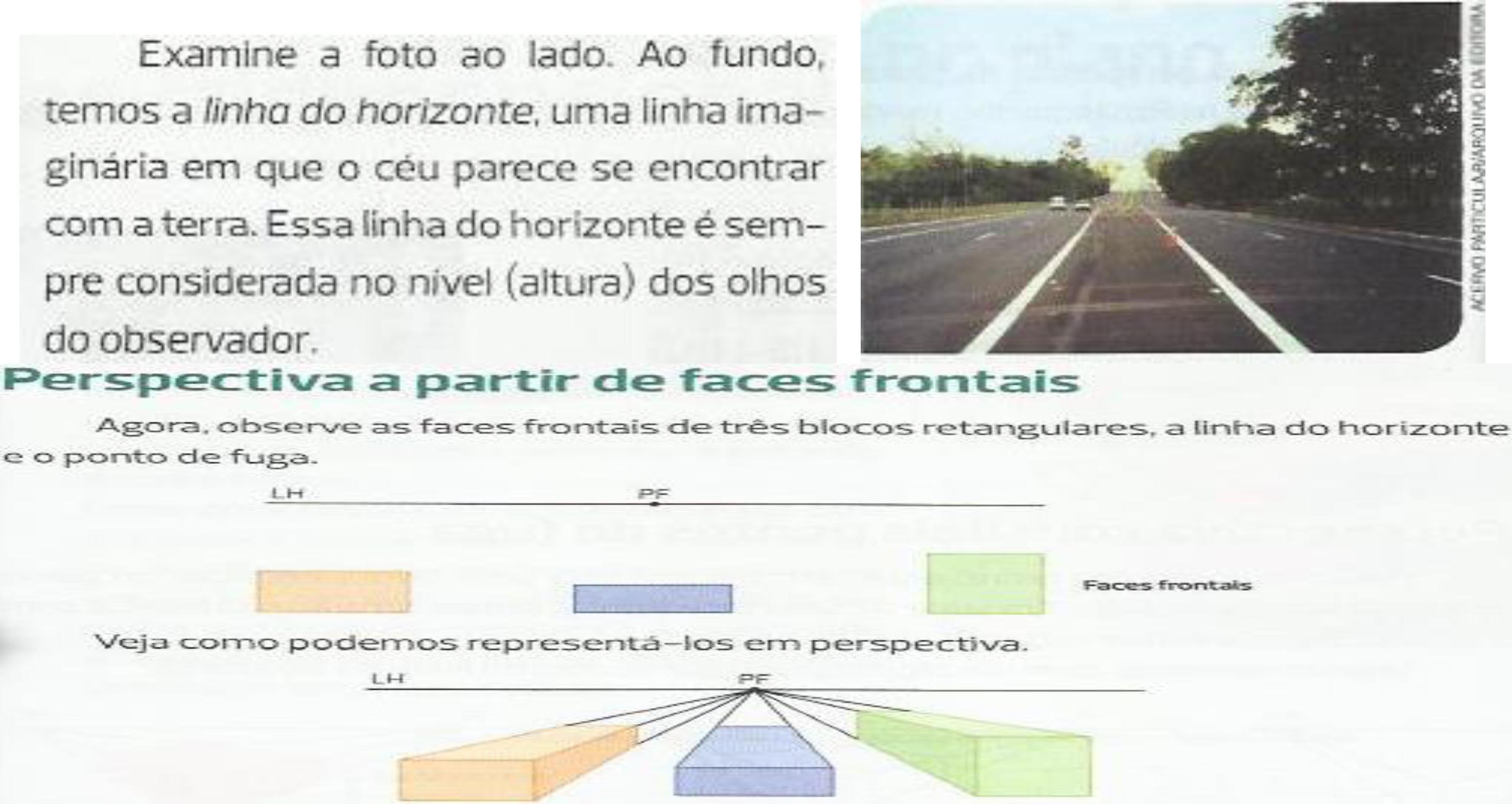 Texto escrito e texto imag&eacute;tico: fotografia de trecho da rodovia C&acirc;ndido Portinari (SP) e desenho geom&eacute;trico.