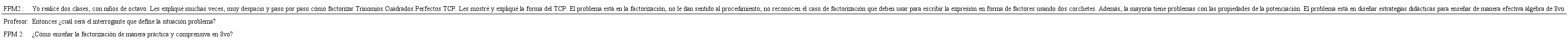Situaci&oacute;n problema del FPM2
