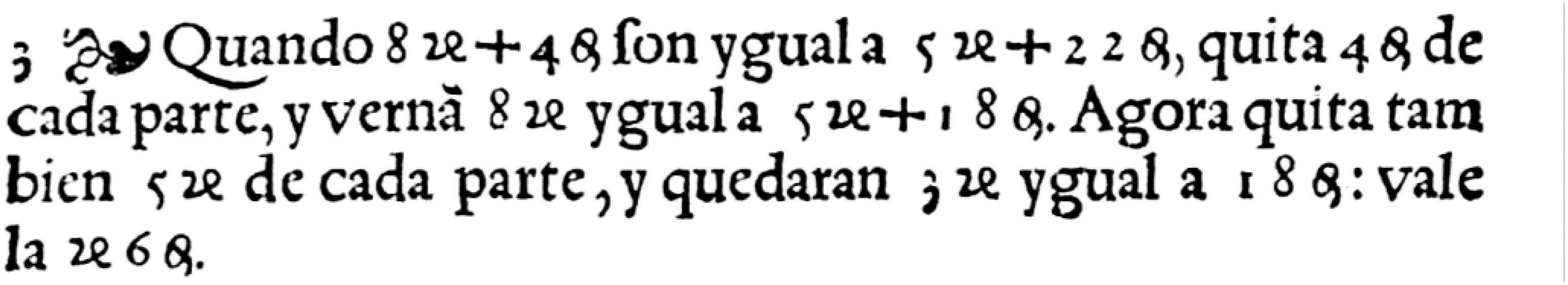 Situaci&oacute;n puramente algebraica