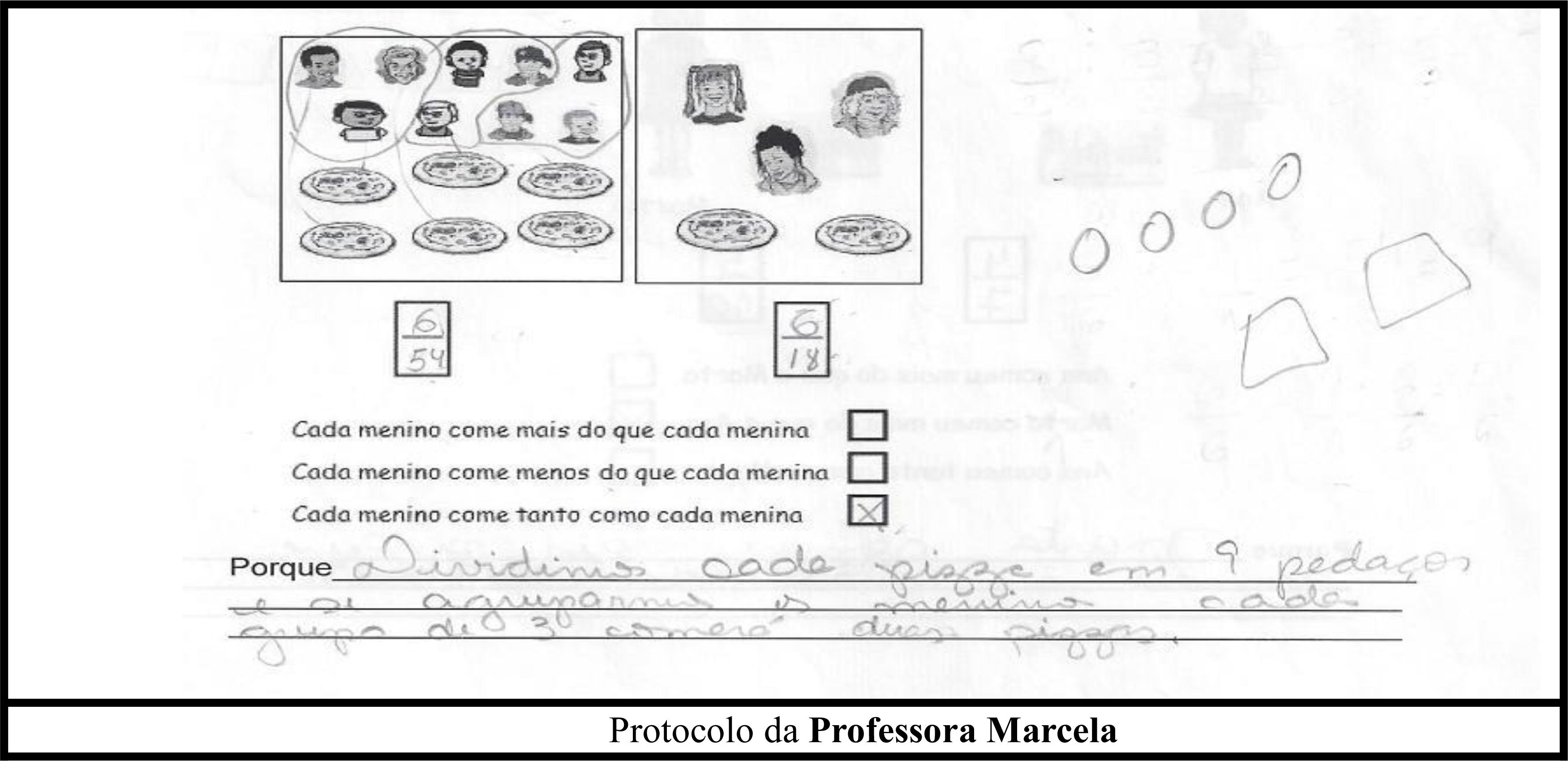 Respostas da Professora Marcela &agrave; situa&ccedil;&atilde;o proposta no question&aacute;rio inicial