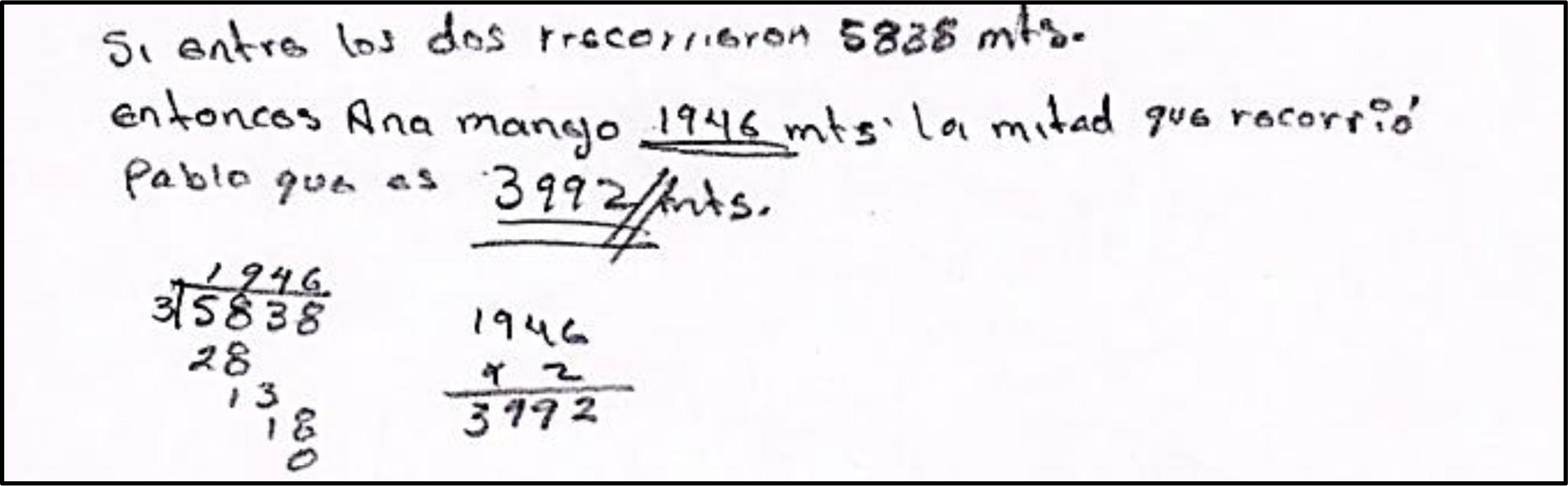 Procedimiento utilizado por E3 para resolver el problema 3