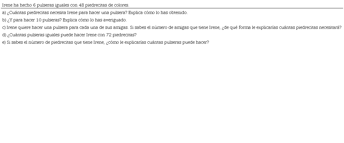 Descripción de la tarea las pulseraspropuesta a los alumnos