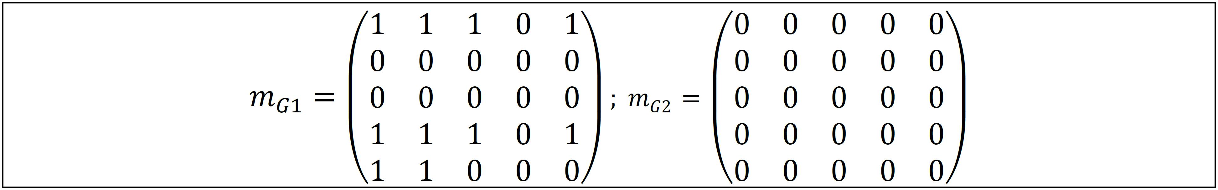 Matrices asociadas a los dictados (primer y &uacute;ltimo trimestre respectivamente)