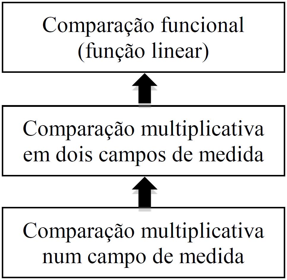 Evolu&ccedil;&atilde;o conceitual da compara&ccedil;&atilde;o multiplicativa
