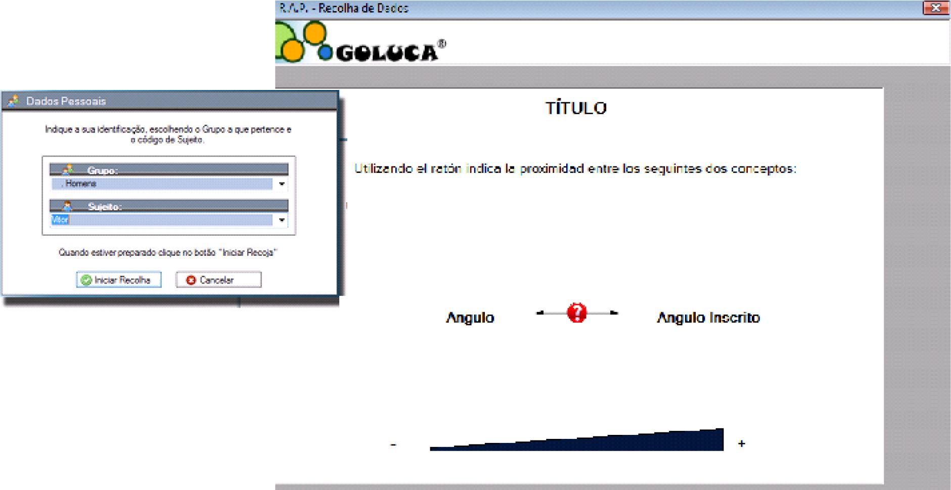 Interface de identifica&ccedil;&atilde;o e recolha de dados