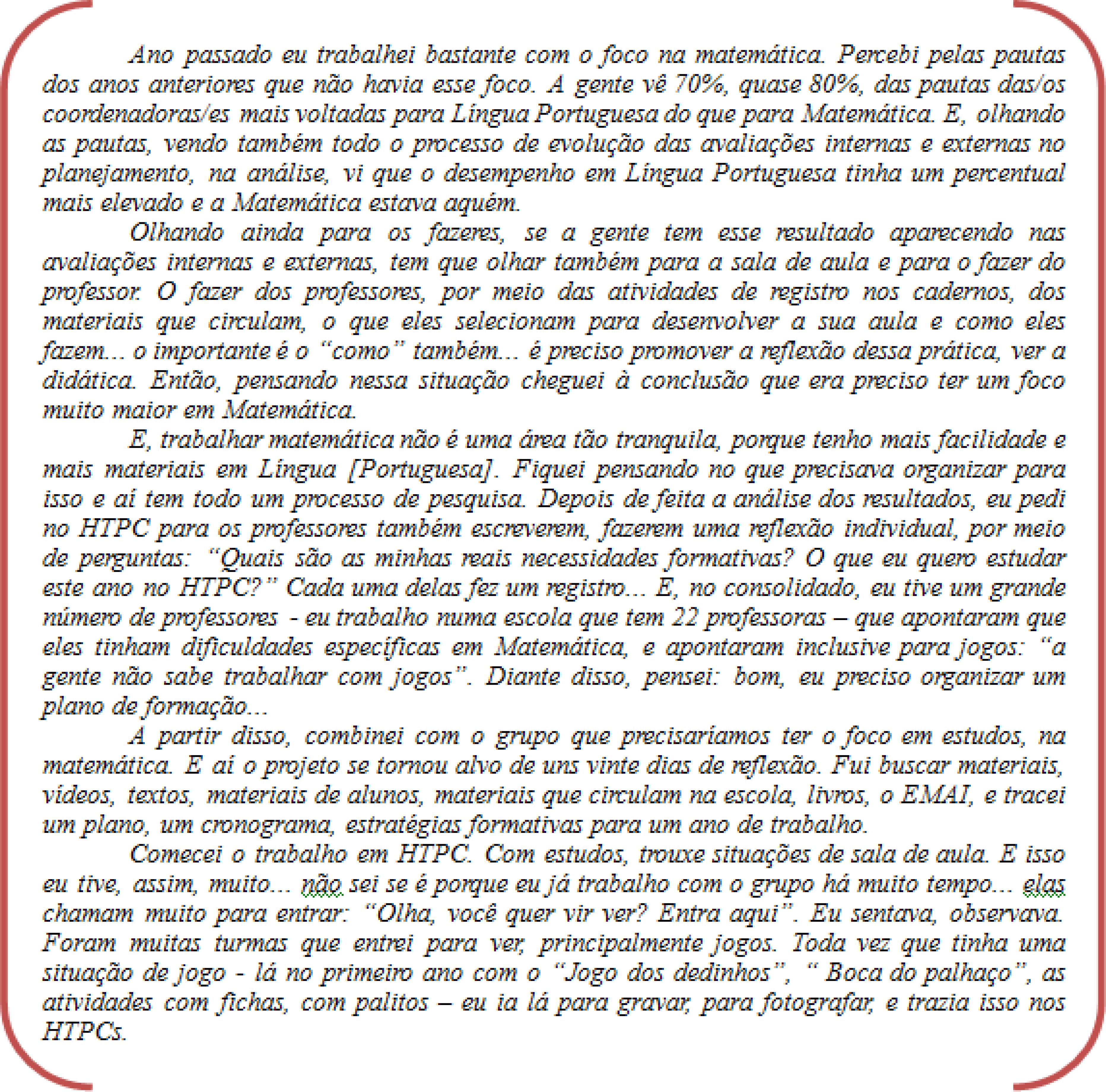 Conversa com a Coordenadora Marisa14