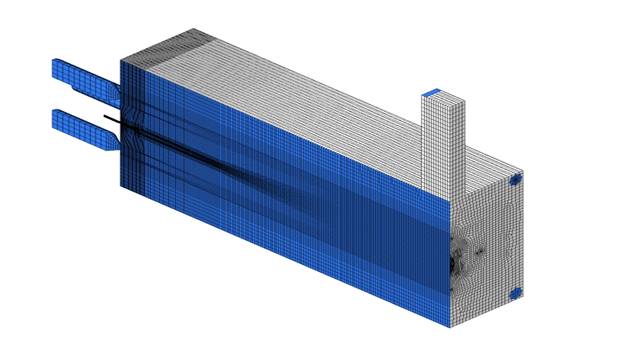 Combustion chamber mesh. 