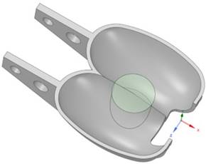 Proyecci&oacute;n del chorro en el cangil&oacute;n. 