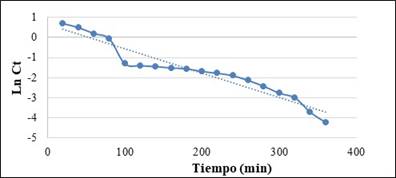 Comportamiento del modelo de primer orden. 