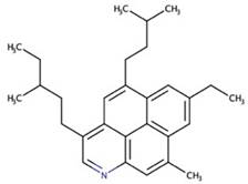 Estructura química de los asfaltenos de la gilsonita. 