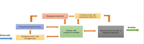 Diagrama de flujo del procesamiento de im&aacute;genes.