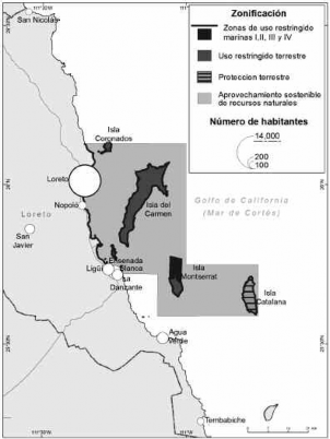 Localizaci&oacute;n y zonificaci&oacute;ndel Parque Nacional Bah&iacute;a de Loreto (BCS, M&eacute;xico)