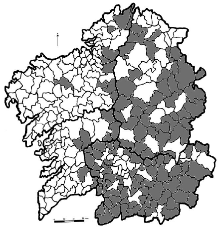 Municipios que superan el valor 500% en el índice de recambio