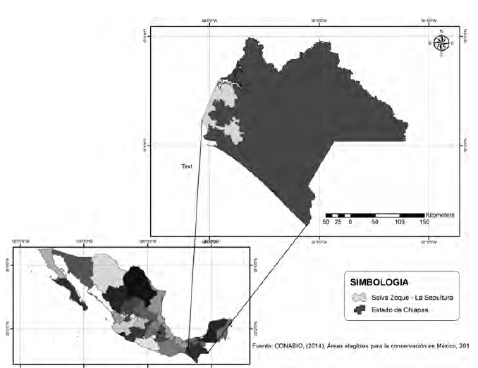 Localizaci&oacute;n de la Reserva de la Biosfera de La Sepultura