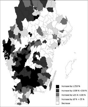 Employment development within mechanical engineering and metalwork industries 1945-2000
