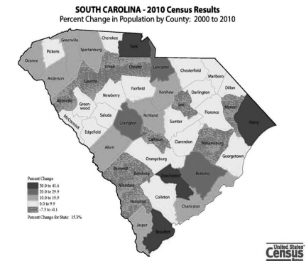 South Carolina 2010 Population Census