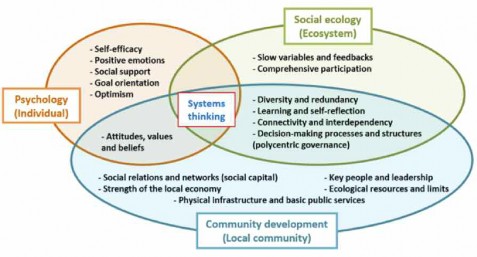 Interdisciplinary intersections of psychology, social ecology and community development in a conceptual framework for village resilience