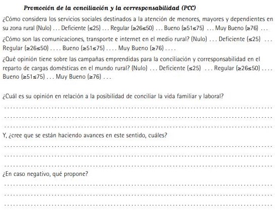 Promoci�n de la conciliaci�n y la corresponsabilidad (PCC)