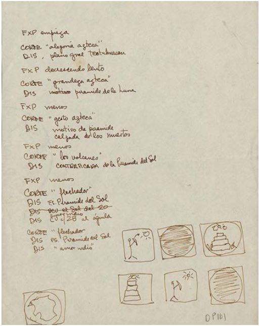 Manuscrito Los conceptos espaciales son la acci�n interiorizada, s. f. Fuente: Fondo Pola Weiss, Centro de Archivo y Documentaci�n Arkheia,