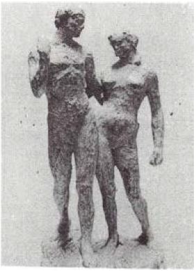 Leopoldo Garrone, Y seréis como dioses. Gn 3:5, cemento.