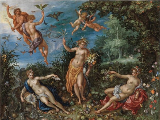 Jan Brueghel el Viejo, Abundance with the Four Elements. 1606.