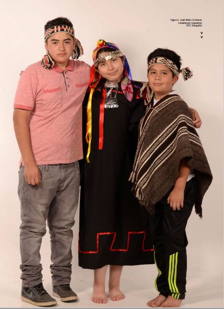 José Mela Contreras, Estudiantes mapuches, 2017, fotografía.