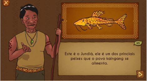 Print screen do jogo 2D da cestaria.