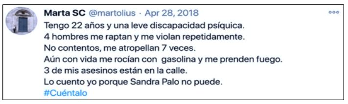 Mensaje de @martolius.