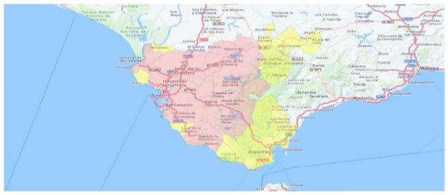 Provincia de Cdiz clasificacin de Hot Spots tabla (3)