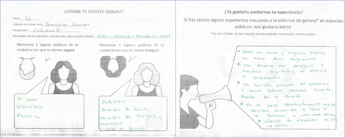 Ejemplo de la ficha testimonio (lado A y B)