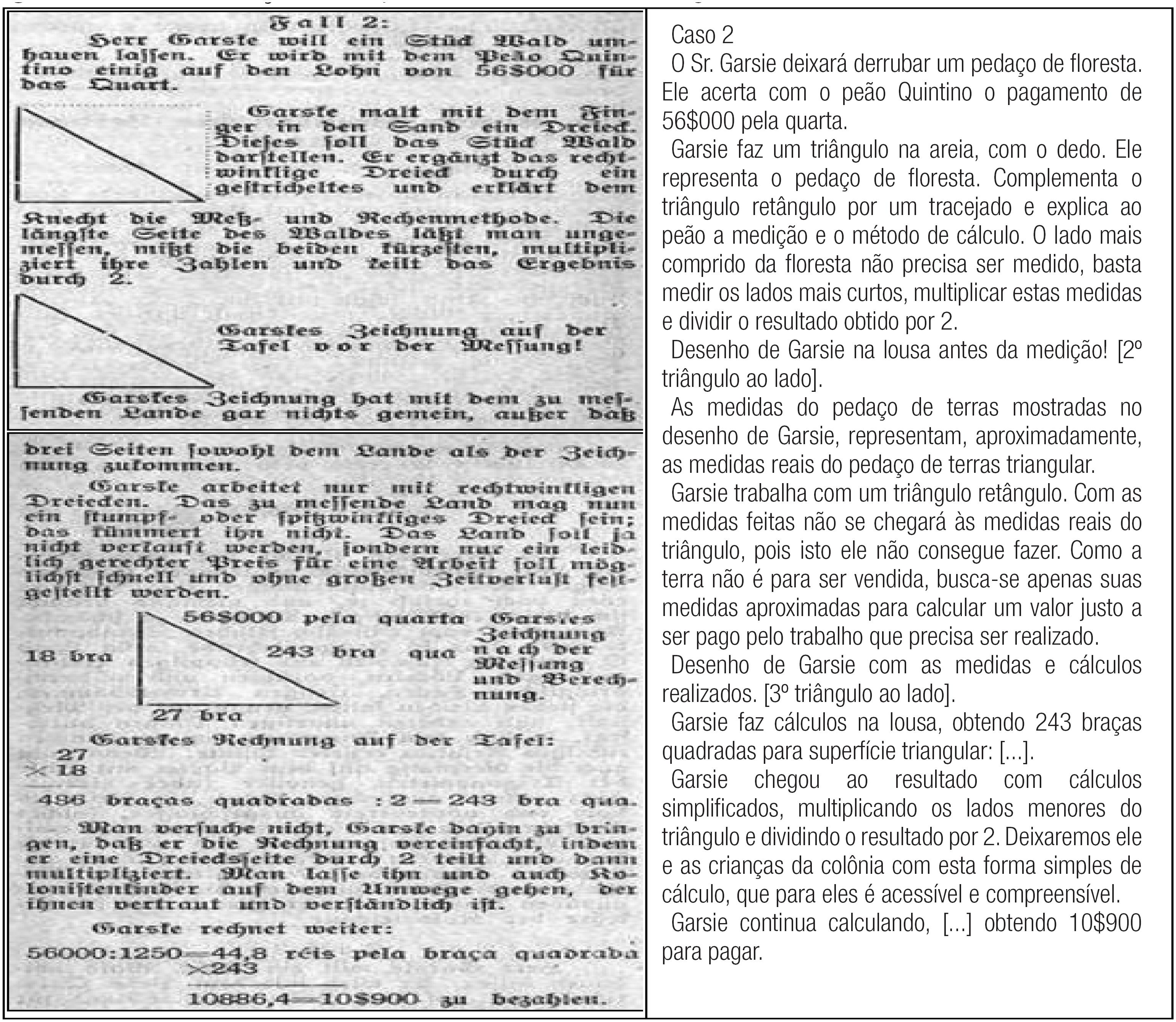 Determina&ccedil;&atilde;o de superf&iacute;cies com forma triangular.