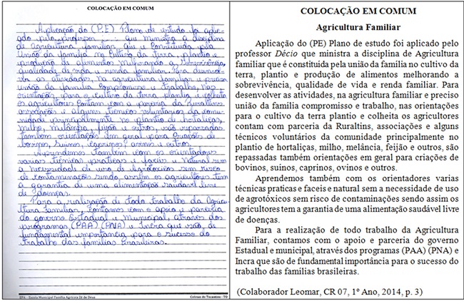 &ndash; Coloca&ccedil;&atilde;o em comum &ndash; Registro no CR