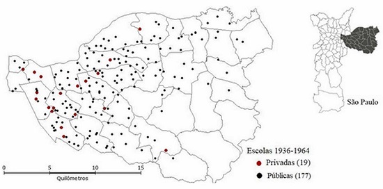 Escolas P&uacute;blicas e Privadas da Ocupa&ccedil;&atilde;o Migrante &ndash; Zona Leste