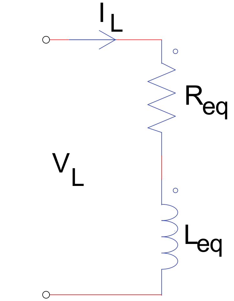 Equivalent circuit of the IH load.