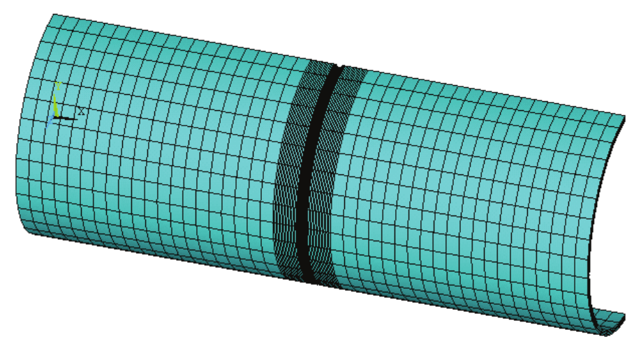 Mesh with brick element using commercial software